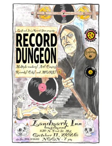 Vinyl record, pop culture show at Landmark Inn